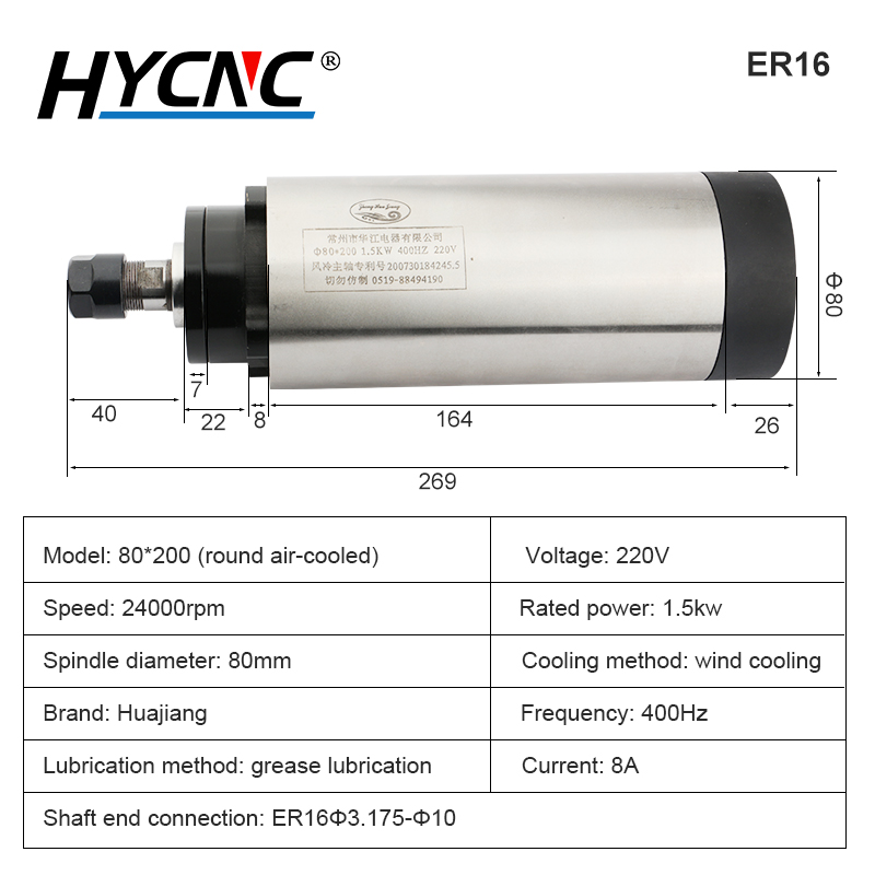 Фрезерный шпиндель с ЧПУ, 1,5  – обзор и цена Cnc Spindle Motor