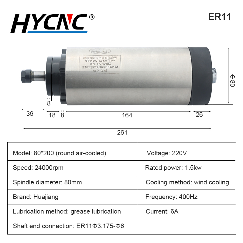 Фрезерный шпиндель с ЧПУ, 1,5  – обзор и цена Cnc Spindle Motor